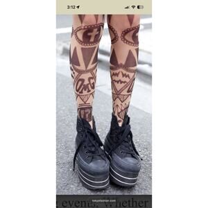 NEW Y2K Avantgarde Harajuku x Chocomoo Made in Japan Tights Sheer